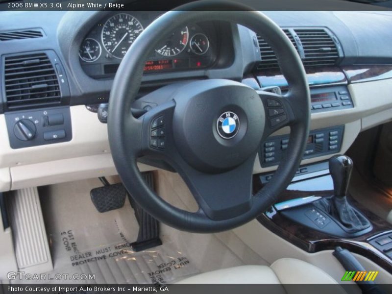 Alpine White / Beige 2006 BMW X5 3.0i