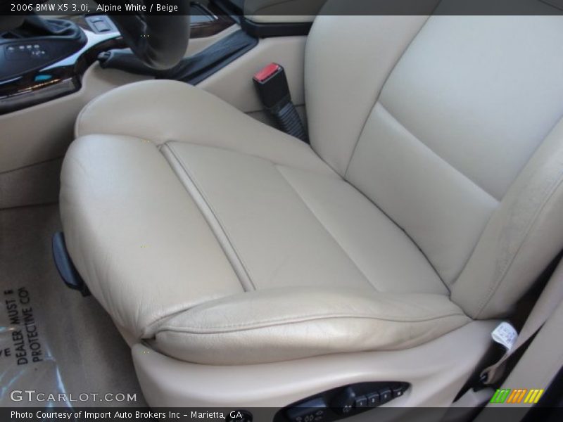 Alpine White / Beige 2006 BMW X5 3.0i