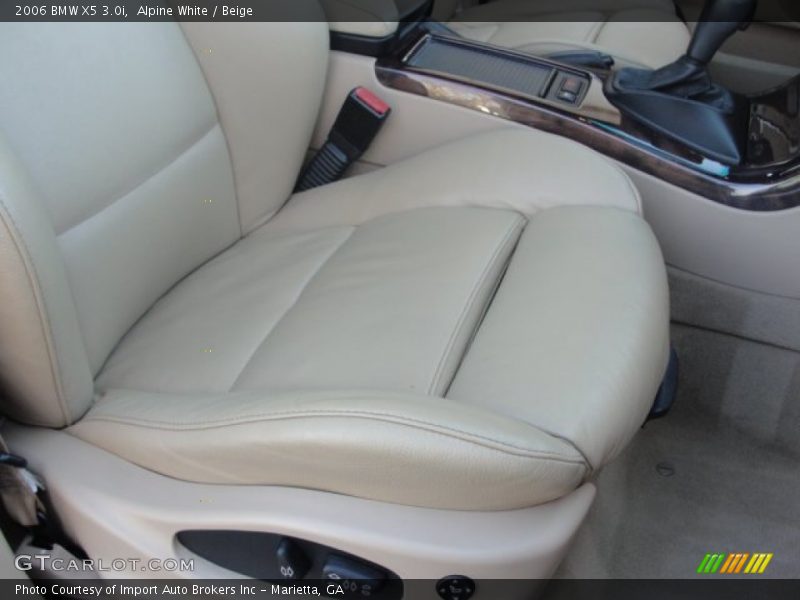 Alpine White / Beige 2006 BMW X5 3.0i