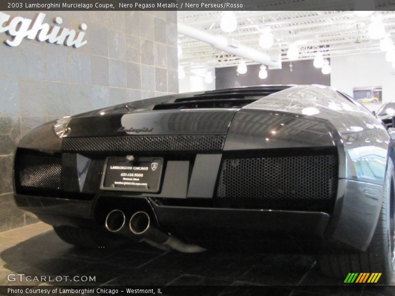 Nero Pegaso Metallic / Nero Perseus/Rosso 2003 Lamborghini Murcielago Coupe