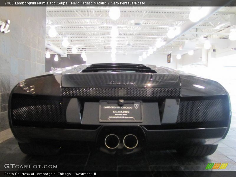 Nero Pegaso Metallic / Nero Perseus/Rosso 2003 Lamborghini Murcielago Coupe