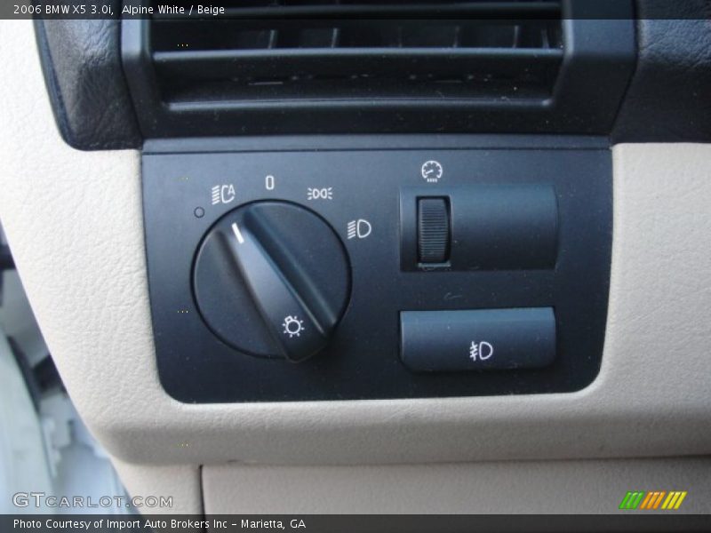 Alpine White / Beige 2006 BMW X5 3.0i