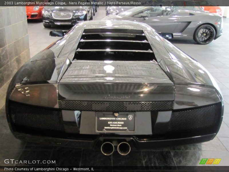 Nero Pegaso Metallic / Nero Perseus/Rosso 2003 Lamborghini Murcielago Coupe