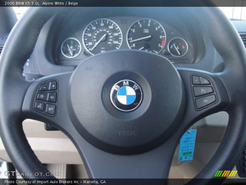 Alpine White / Beige 2006 BMW X5 3.0i
