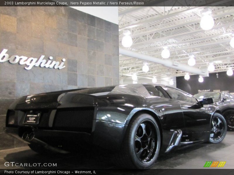 Nero Pegaso Metallic / Nero Perseus/Rosso 2003 Lamborghini Murcielago Coupe