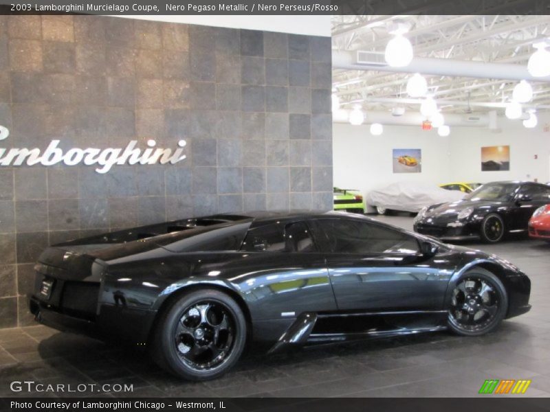 Nero Pegaso Metallic / Nero Perseus/Rosso 2003 Lamborghini Murcielago Coupe