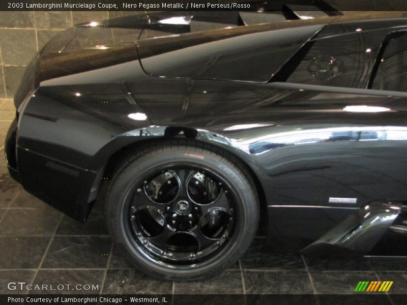 Nero Pegaso Metallic / Nero Perseus/Rosso 2003 Lamborghini Murcielago Coupe