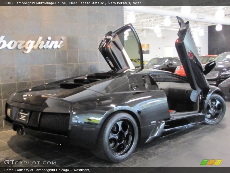 Nero Pegaso Metallic / Nero Perseus/Rosso 2003 Lamborghini Murcielago Coupe