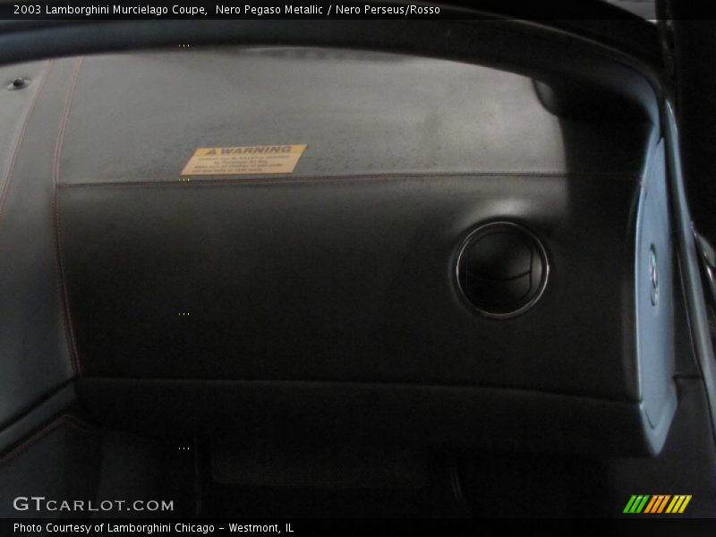 Nero Pegaso Metallic / Nero Perseus/Rosso 2003 Lamborghini Murcielago Coupe