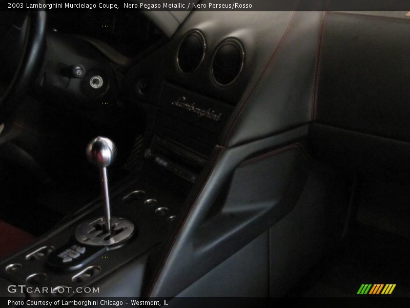 Nero Pegaso Metallic / Nero Perseus/Rosso 2003 Lamborghini Murcielago Coupe