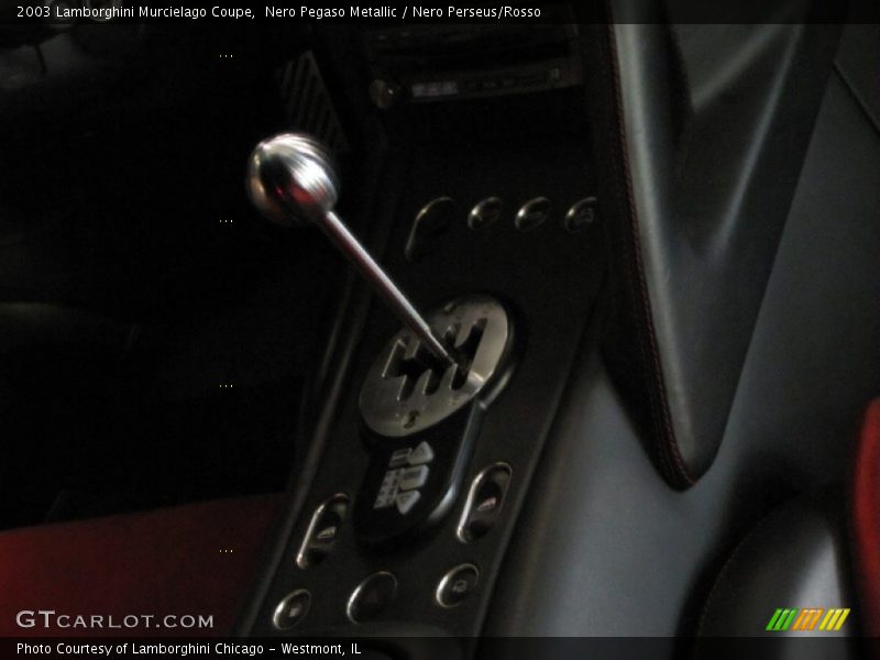 Nero Pegaso Metallic / Nero Perseus/Rosso 2003 Lamborghini Murcielago Coupe