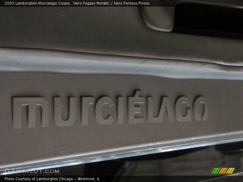 Nero Pegaso Metallic / Nero Perseus/Rosso 2003 Lamborghini Murcielago Coupe