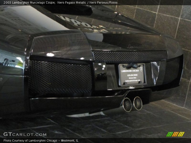 Nero Pegaso Metallic / Nero Perseus/Rosso 2003 Lamborghini Murcielago Coupe