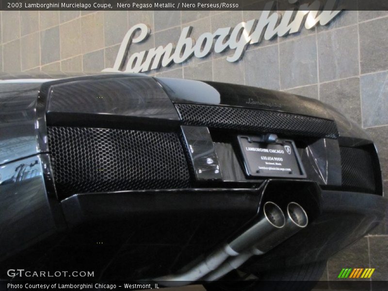 Nero Pegaso Metallic / Nero Perseus/Rosso 2003 Lamborghini Murcielago Coupe