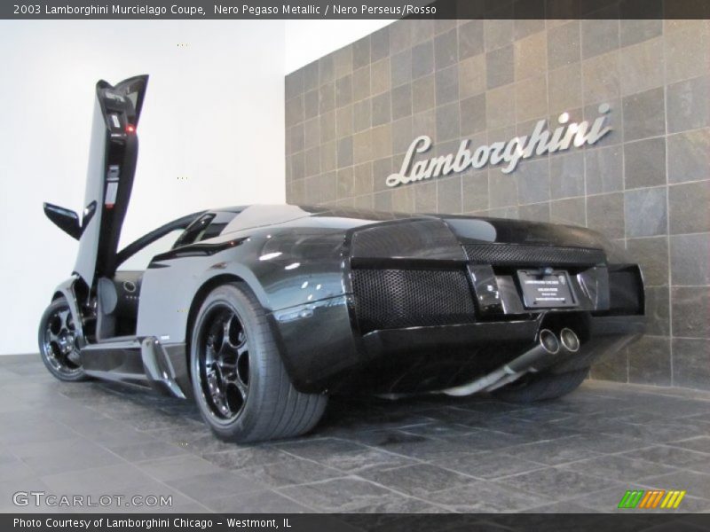 Nero Pegaso Metallic / Nero Perseus/Rosso 2003 Lamborghini Murcielago Coupe