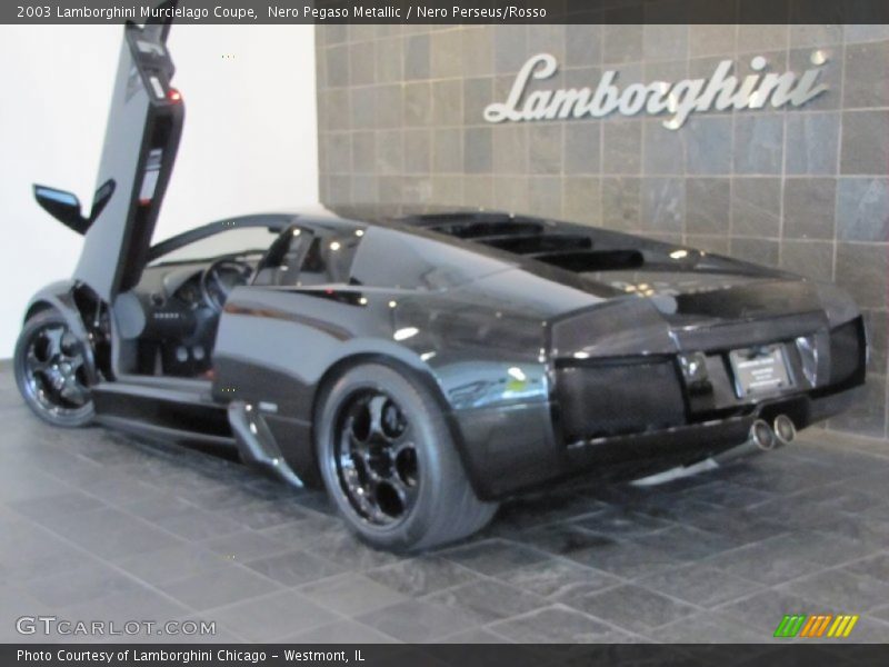 Nero Pegaso Metallic / Nero Perseus/Rosso 2003 Lamborghini Murcielago Coupe