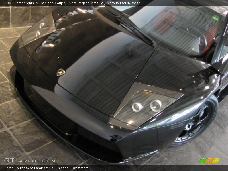 Nero Pegaso Metallic / Nero Perseus/Rosso 2003 Lamborghini Murcielago Coupe