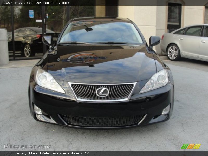 Obsidian Black / Black 2007 Lexus IS 350