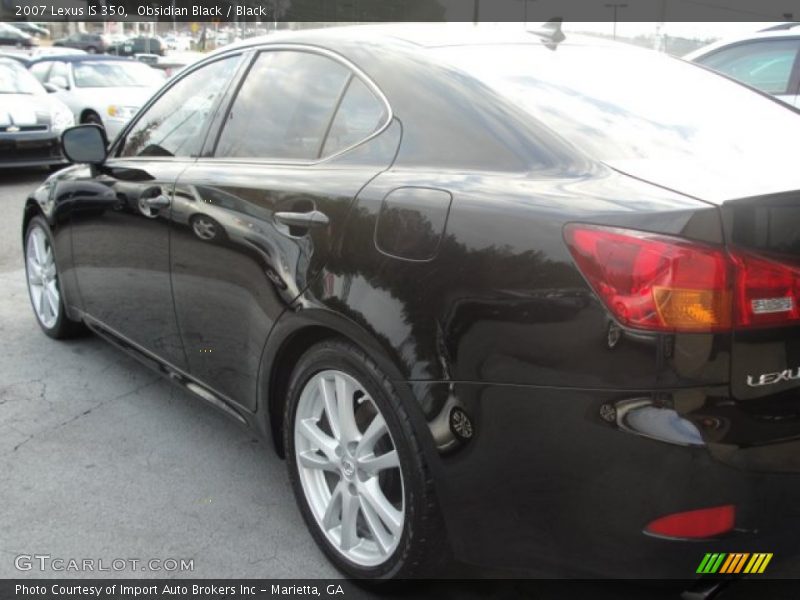 Obsidian Black / Black 2007 Lexus IS 350