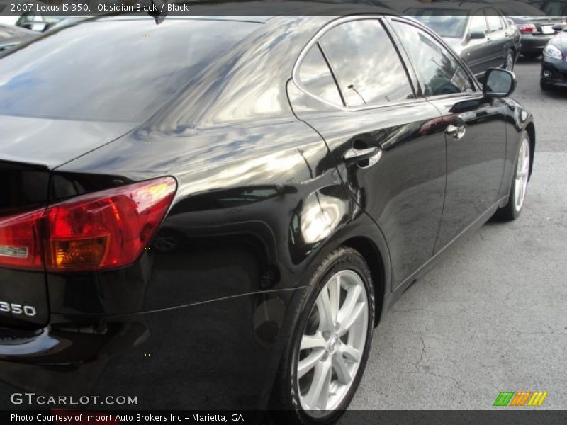Obsidian Black / Black 2007 Lexus IS 350