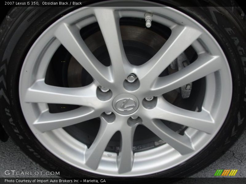 Obsidian Black / Black 2007 Lexus IS 350