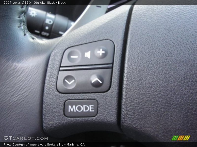 Obsidian Black / Black 2007 Lexus IS 350