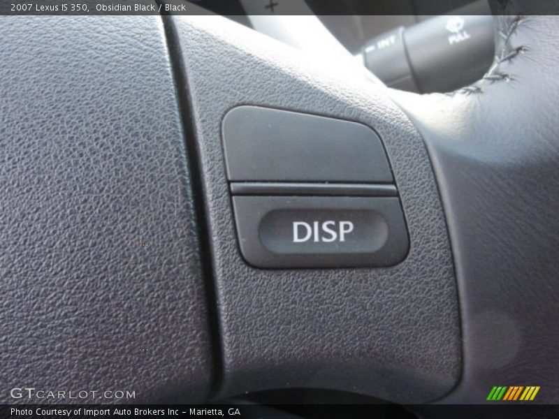 Obsidian Black / Black 2007 Lexus IS 350