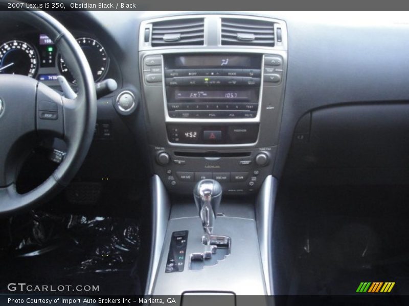 Obsidian Black / Black 2007 Lexus IS 350
