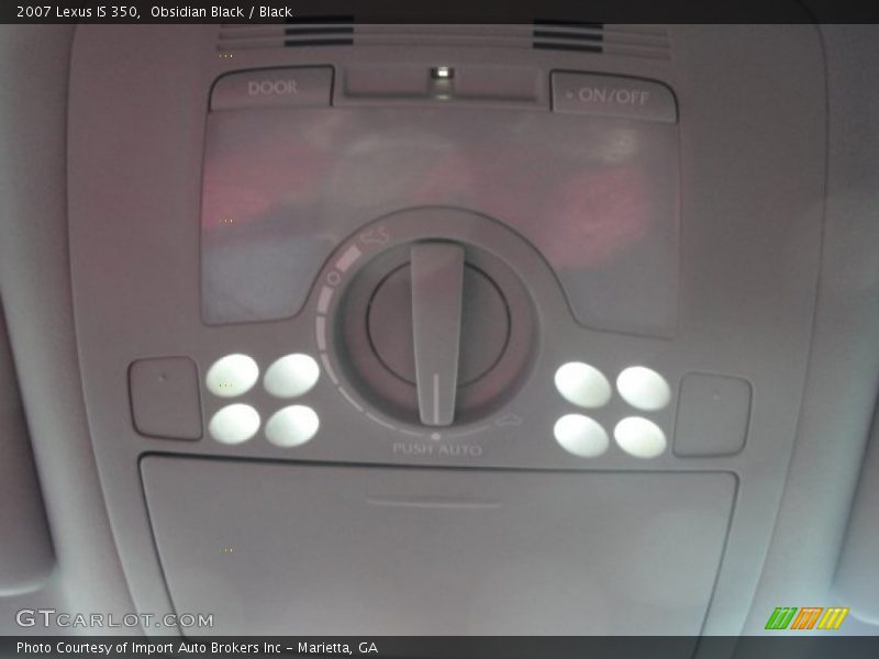 Obsidian Black / Black 2007 Lexus IS 350