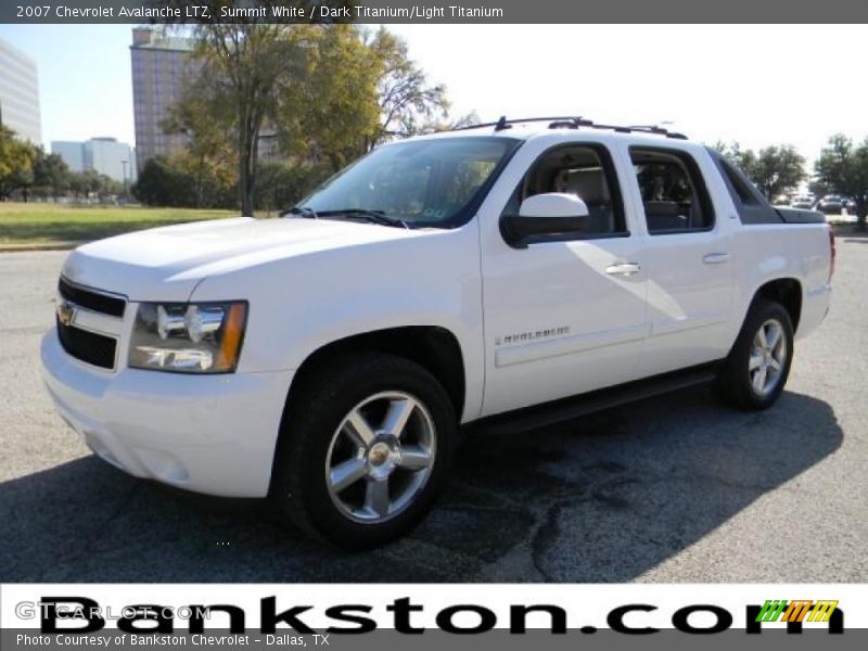 Summit White / Dark Titanium/Light Titanium 2007 Chevrolet Avalanche LTZ