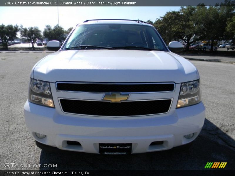 Summit White / Dark Titanium/Light Titanium 2007 Chevrolet Avalanche LTZ