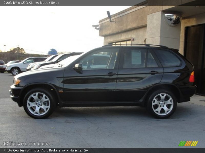 Jet Black / Beige 2003 BMW X5 3.0i