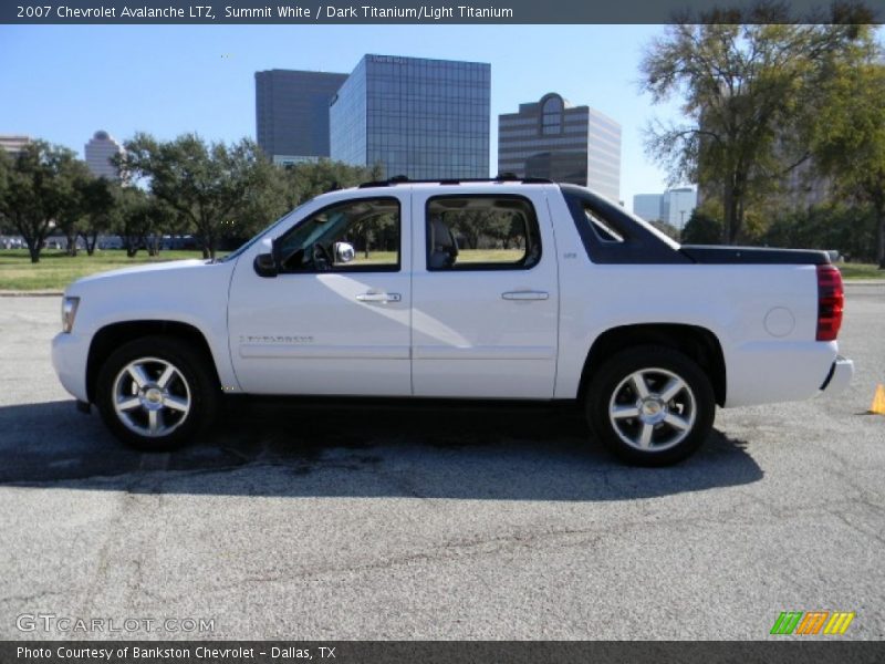 Summit White / Dark Titanium/Light Titanium 2007 Chevrolet Avalanche LTZ