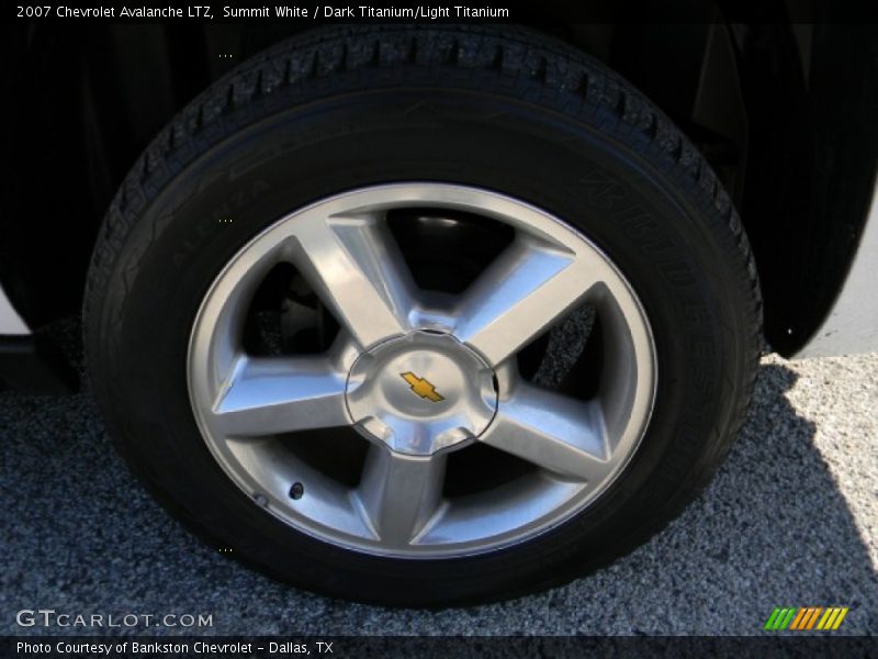 Summit White / Dark Titanium/Light Titanium 2007 Chevrolet Avalanche LTZ