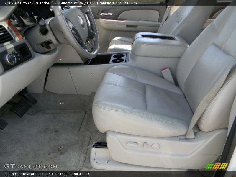 Summit White / Dark Titanium/Light Titanium 2007 Chevrolet Avalanche LTZ