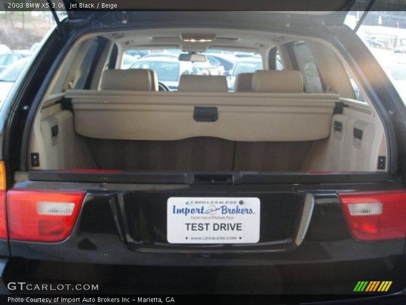 Jet Black / Beige 2003 BMW X5 3.0i