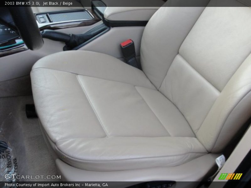 Jet Black / Beige 2003 BMW X5 3.0i