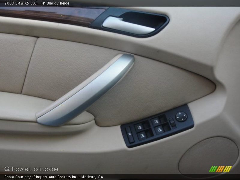 Jet Black / Beige 2003 BMW X5 3.0i