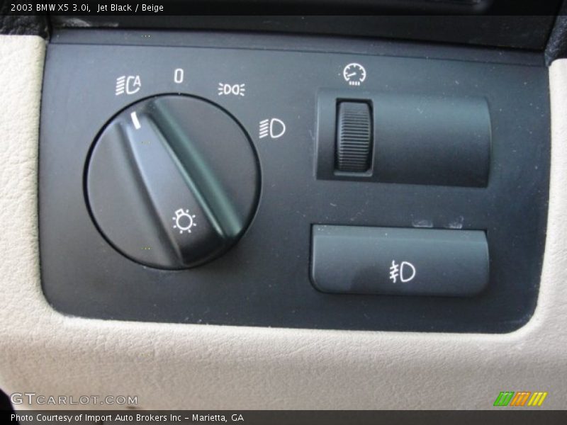 Jet Black / Beige 2003 BMW X5 3.0i