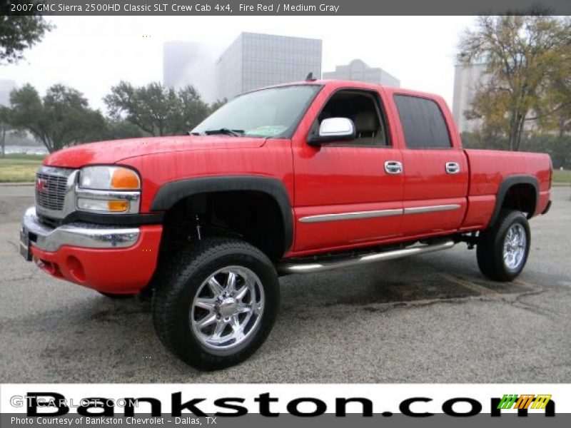 Fire Red / Medium Gray 2007 GMC Sierra 2500HD Classic SLT Crew Cab 4x4