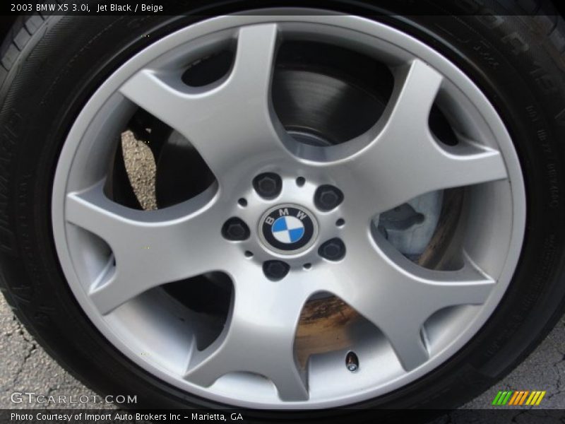 Jet Black / Beige 2003 BMW X5 3.0i