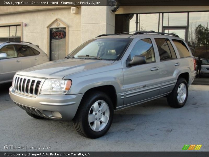 Champagne Pearl / Agate 2001 Jeep Grand Cherokee Limited
