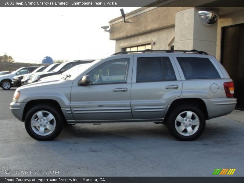 Champagne Pearl / Agate 2001 Jeep Grand Cherokee Limited