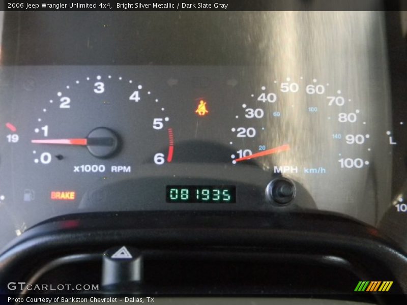 Bright Silver Metallic / Dark Slate Gray 2006 Jeep Wrangler Unlimited 4x4