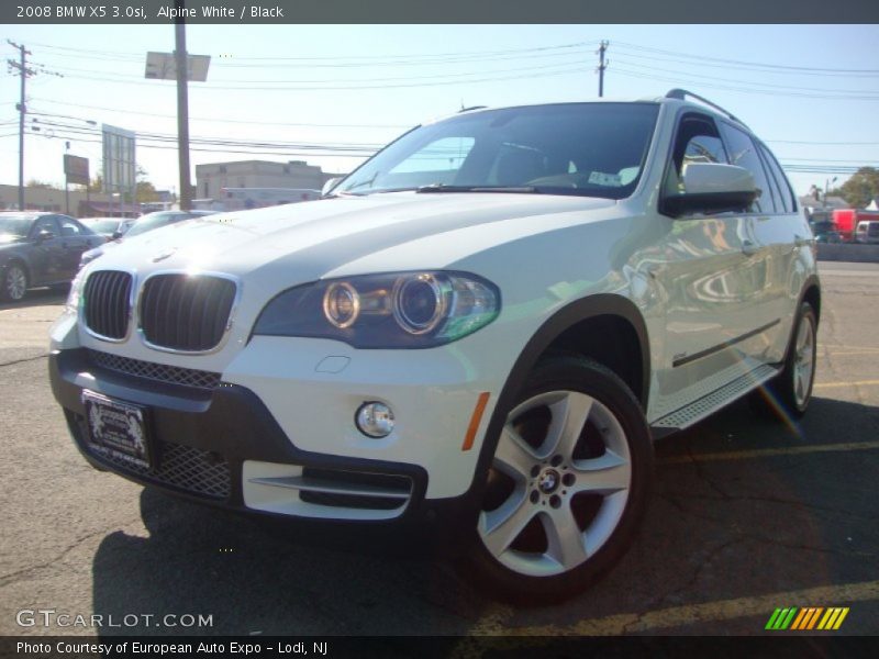 Alpine White / Black 2008 BMW X5 3.0si