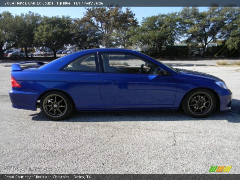 Fiji Blue Pearl / Ivory Beige 2004 Honda Civic LX Coupe