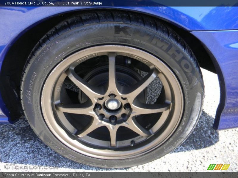 Fiji Blue Pearl / Ivory Beige 2004 Honda Civic LX Coupe