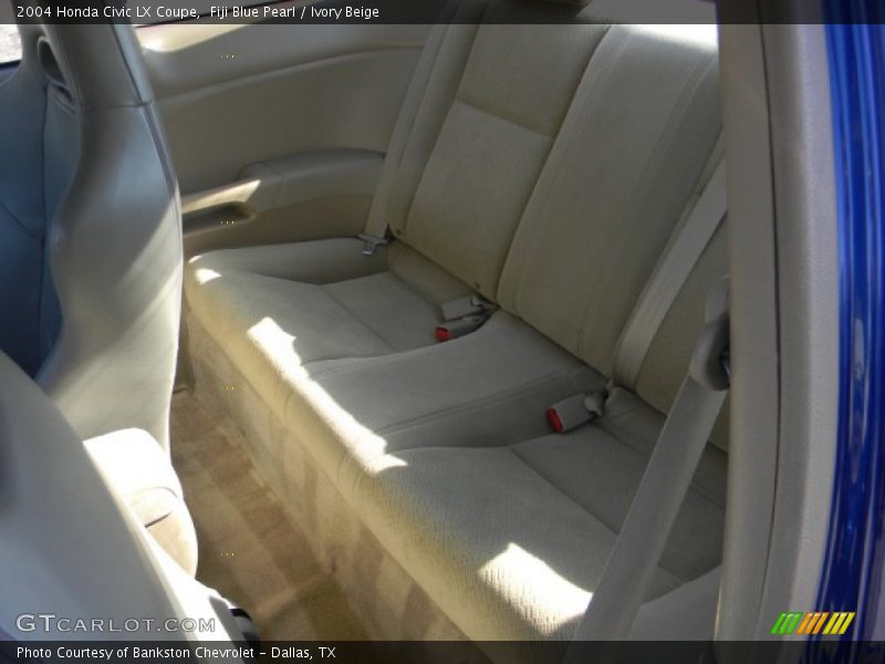 Fiji Blue Pearl / Ivory Beige 2004 Honda Civic LX Coupe