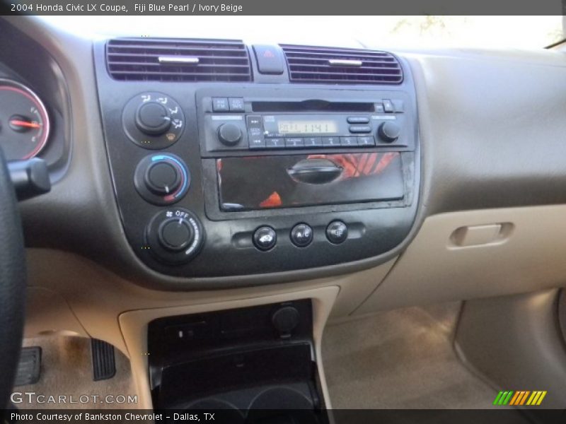 Fiji Blue Pearl / Ivory Beige 2004 Honda Civic LX Coupe