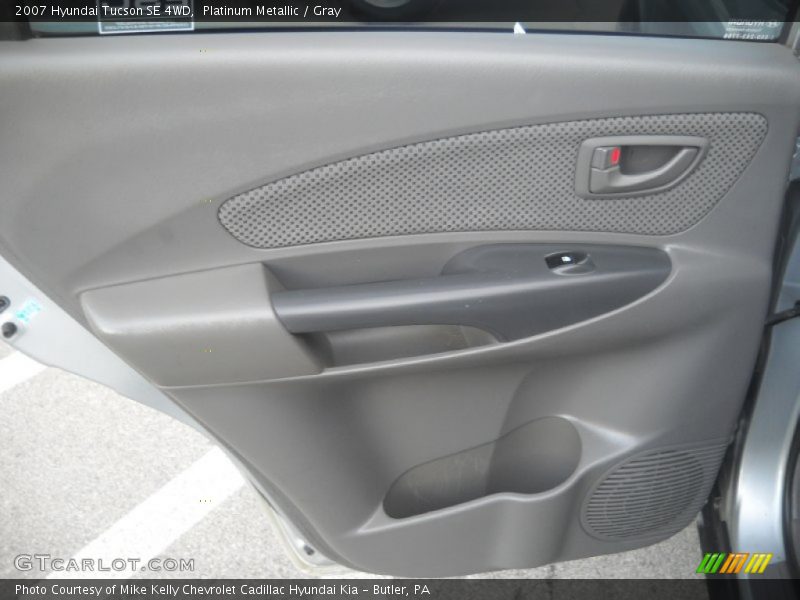 Platinum Metallic / Gray 2007 Hyundai Tucson SE 4WD
